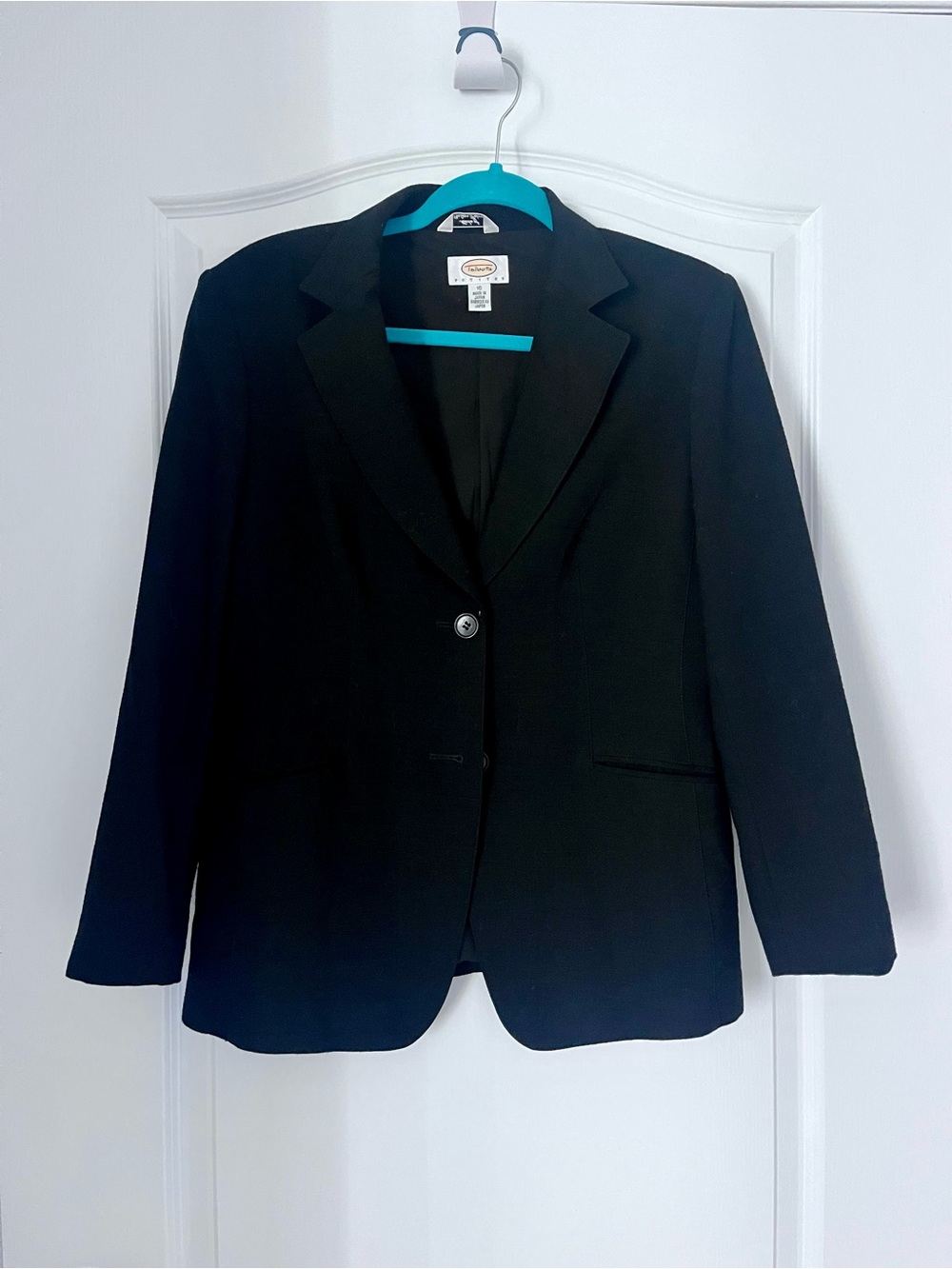 Talbots - Classic Black Wool Blend Blazer